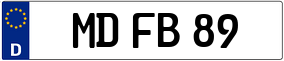 Truck License Plate